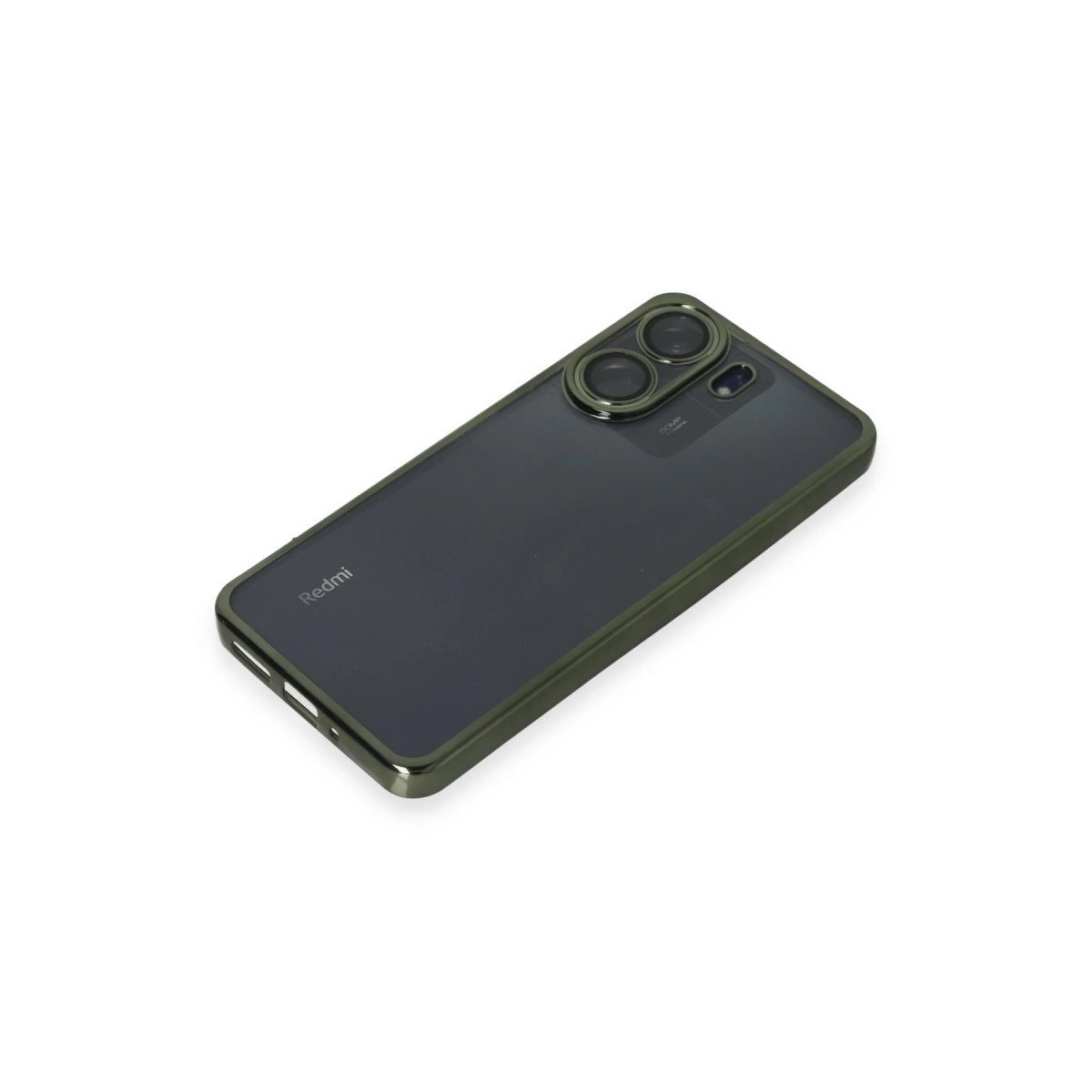Xiaomi Redmi 13c Kılıf Razer Lensli Silikon - Yeşil Xiaomi Redmi 13c Kılıf Razer Lensli Silikon - Yeşil
