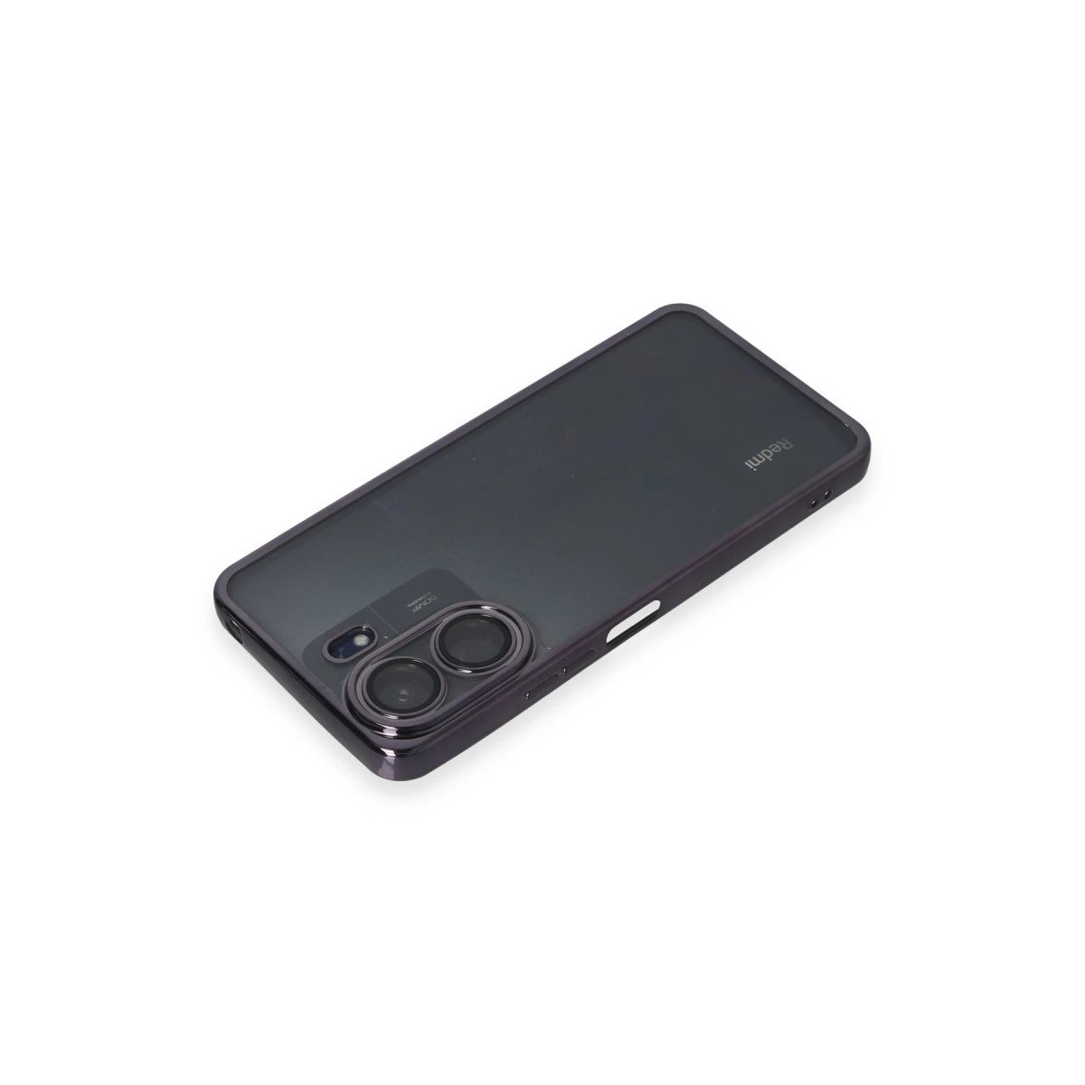 Xiaomi Redmi 13c Kılıf Razer Lensli Silikon - Mor Xiaomi Redmi 13c Kılıf Razer Lensli Silikon - Mor