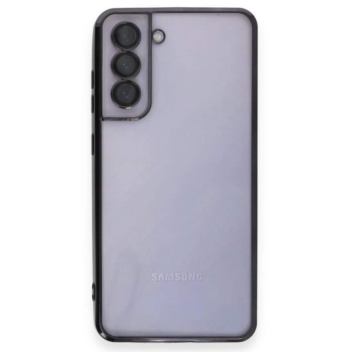 Samsung Galaxy S21 Fe Kılıf Razer Lensli Silikon - Siyah Samsung Galaxy S21 Fe Kılıf Razer Lensli Silikon - Siyah