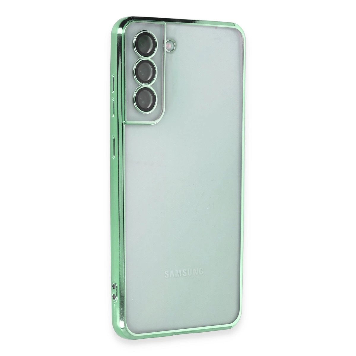 Samsung Galaxy S21 Fe Kılıf Razer Lensli Silikon - Yeşil Samsung Galaxy S21 Fe Kılıf Razer Lensli Silikon - Yeşil