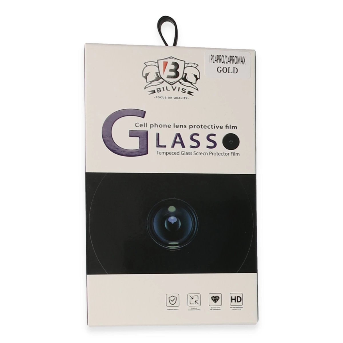 İphone 14 Pro Max Bilvis Titan Kamera Lens - Gold
