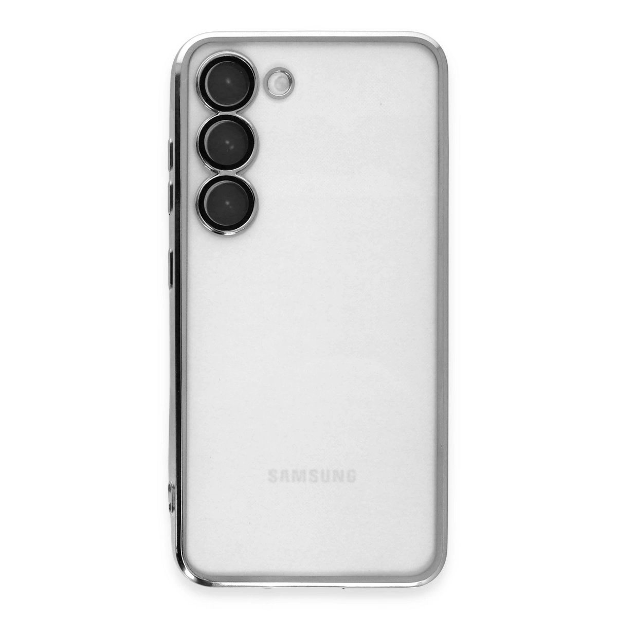 Samsung Galaxy S23 Kılıf Razer Lensli Silikon - Gümüş Samsung Galaxy S23 Kılıf Razer Lensli Silikon - Gümüş