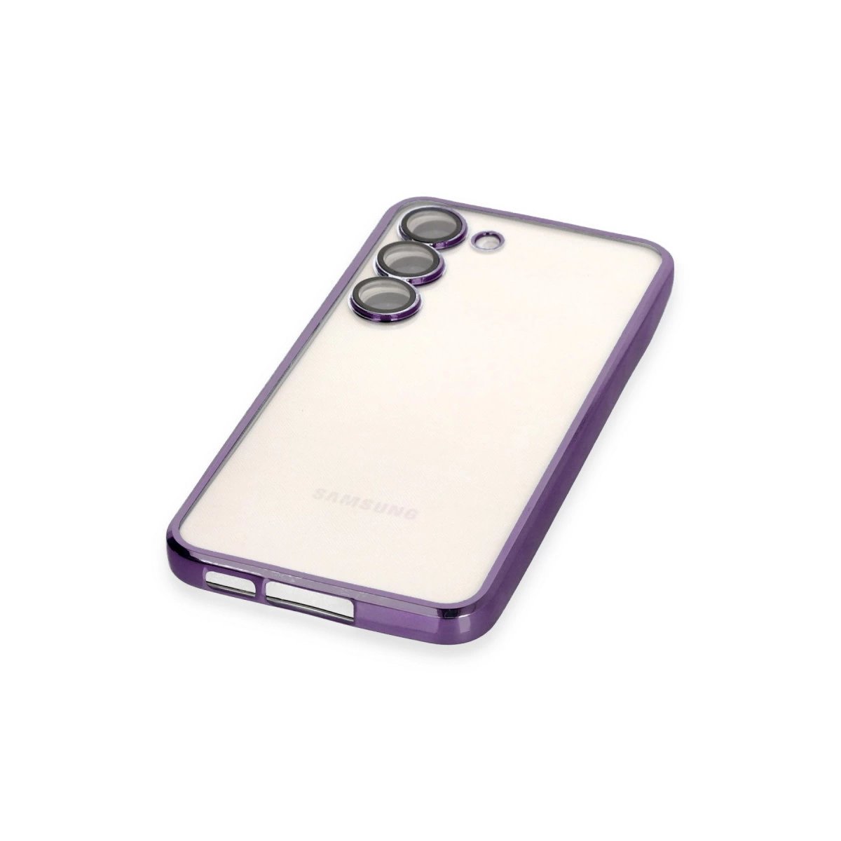 Samsung Galaxy S23 Plus Kılıf Razer Lensli Silikon - Mor Samsung Galaxy S23 Plus Kılıf Razer Lensli Silikon - Mor