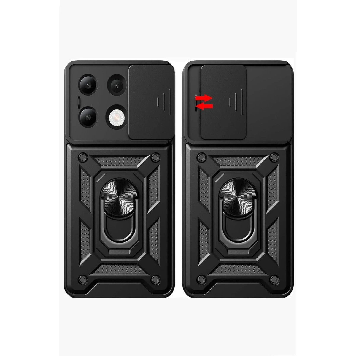 Xiaomi Redmi Note 13 4g Kılıf Pars Lens Yüzüklü Silikon - Siyah Xiaomi Redmi Note 13 4g Kılıf Pars Lens Yüzüklü Silikon - Siyah