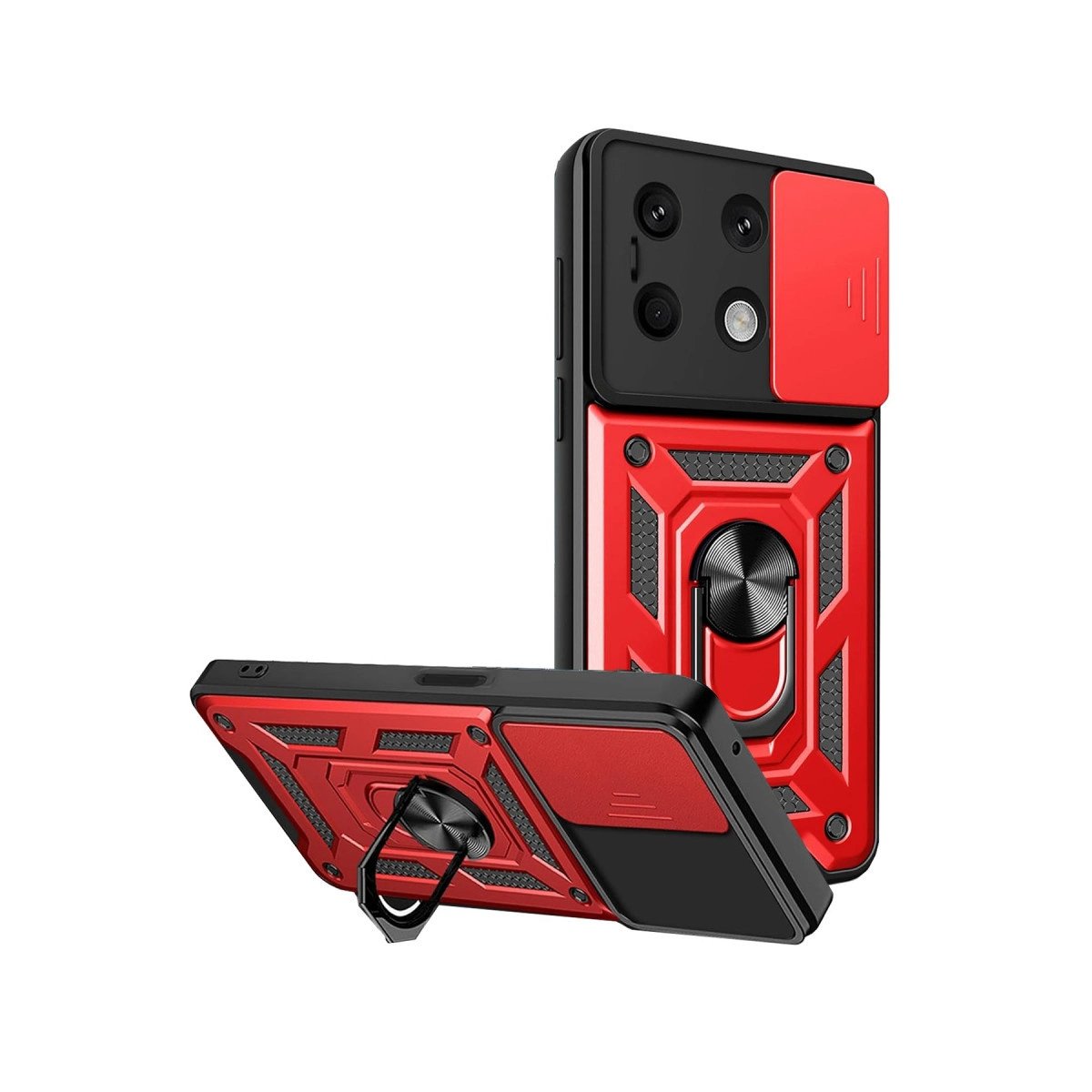 Xiaomi Redmi Note 13 4g Kılıf Pars Lens Yüzüklü Silikon - Kırmızı Xiaomi Redmi Note 13 4g Kılıf Pars Lens Yüzüklü Silikon - Kırmızı
