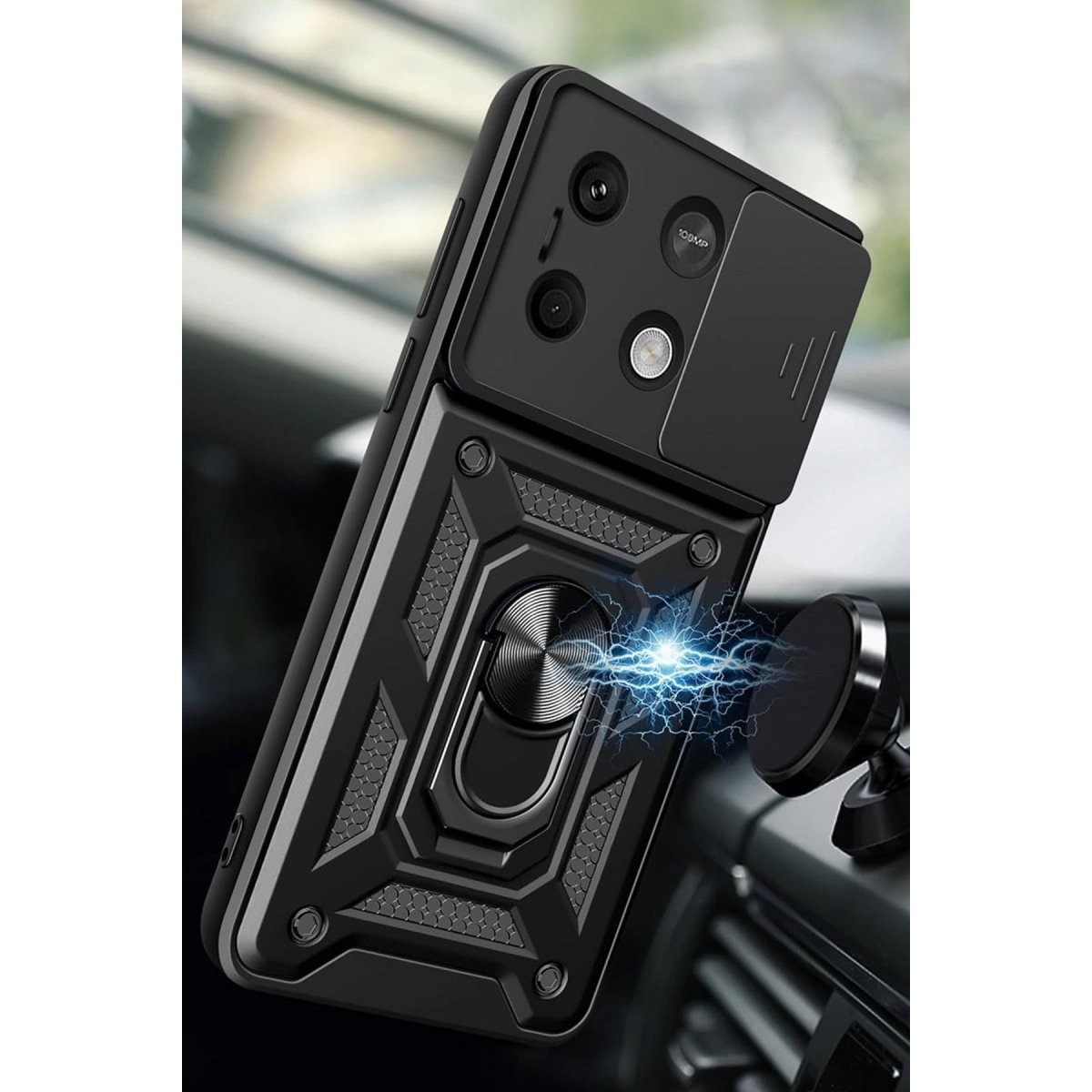 Xiaomi Redmi Note 13 4g Kılıf Pars Lens Yüzüklü Silikon - Kırmızı Xiaomi Redmi Note 13 4g Kılıf Pars Lens Yüzüklü Silikon - Kırmızı