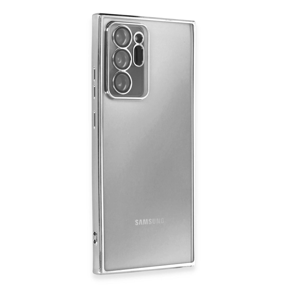 Samsung Galaxy Note 20 Ultra Kılıf Razer Lensli Silikon - Gümüş Samsung Galaxy Note 20 Ultra Kılıf Razer Lensli Silikon - Gümüş