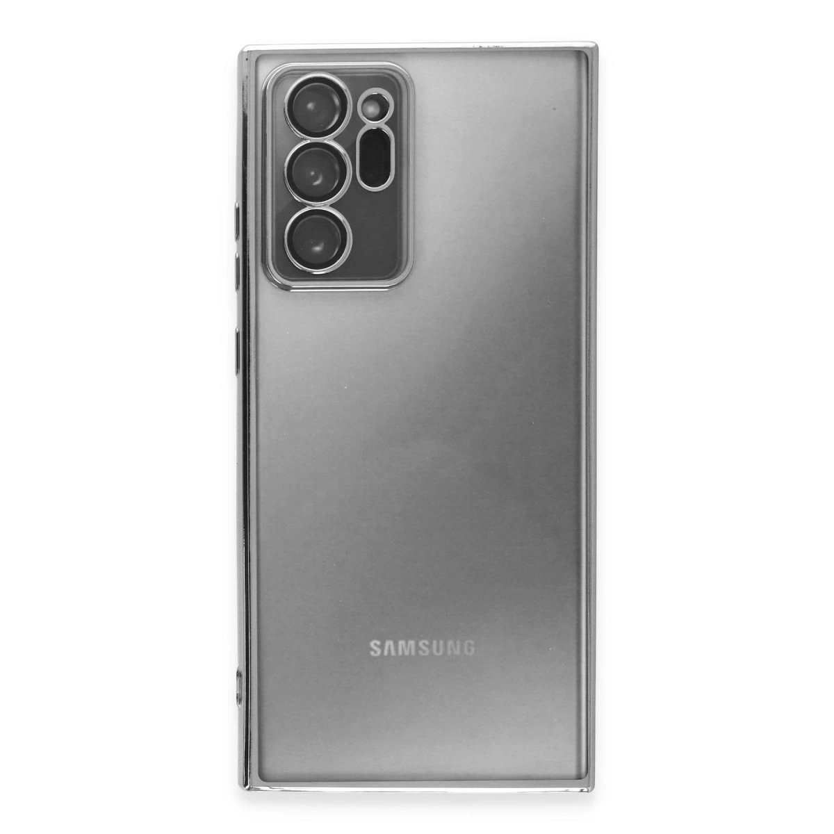 Samsung Galaxy Note 20 Ultra Kılıf Razer Lensli Silikon - Gümüş Samsung Galaxy Note 20 Ultra Kılıf Razer Lensli Silikon - Gümüş