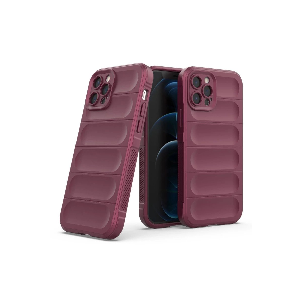 İphone 12 Pro Kılıf Optimum Silikon - Bordo