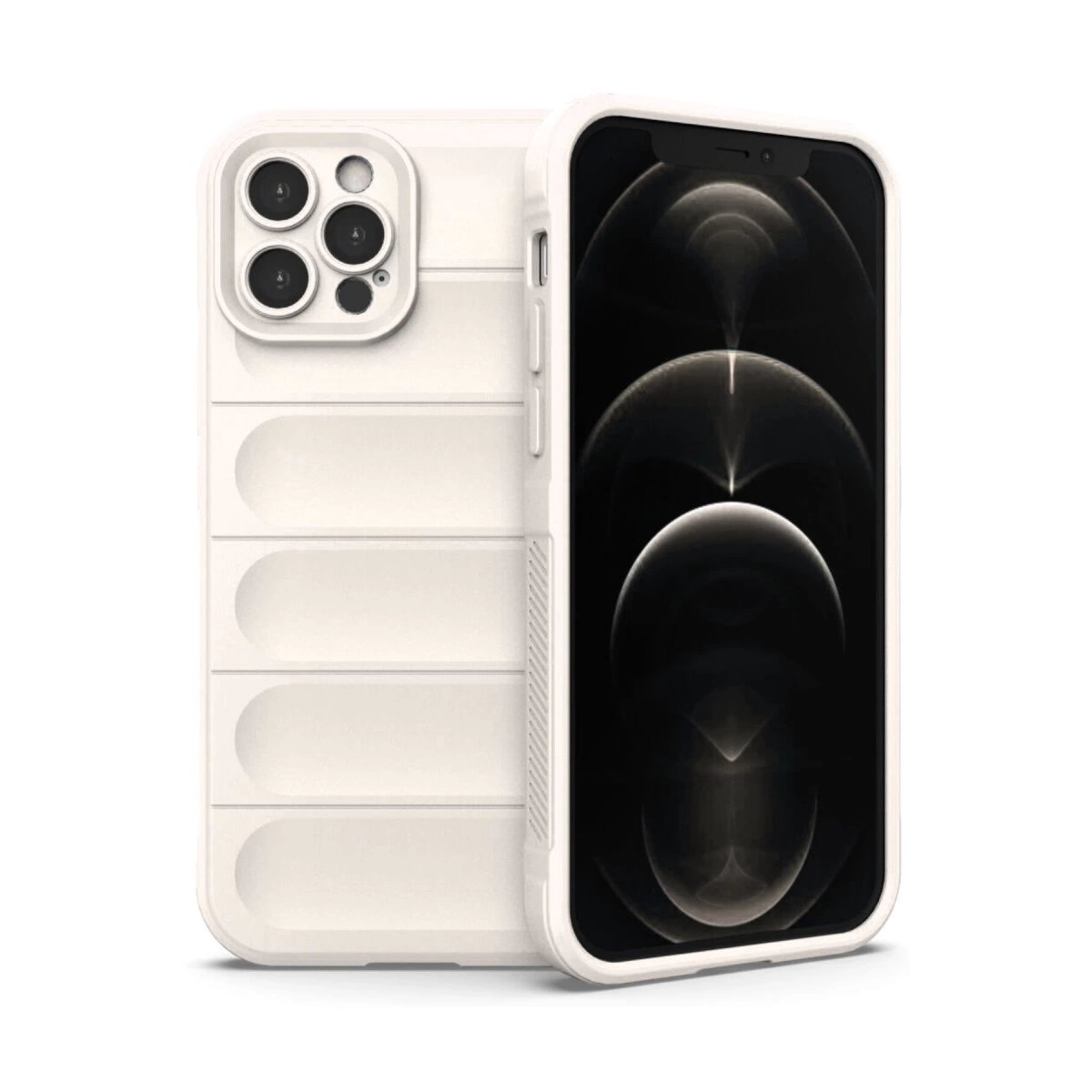 İphone 12 Pro Kılıf Optimum Silikon - Krem İphone 12 Pro Kılıf Optimum Silikon - Krem