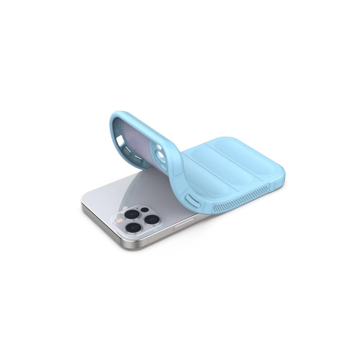 İphone 12 Pro Kılıf Optimum Silikon - Sky Blue