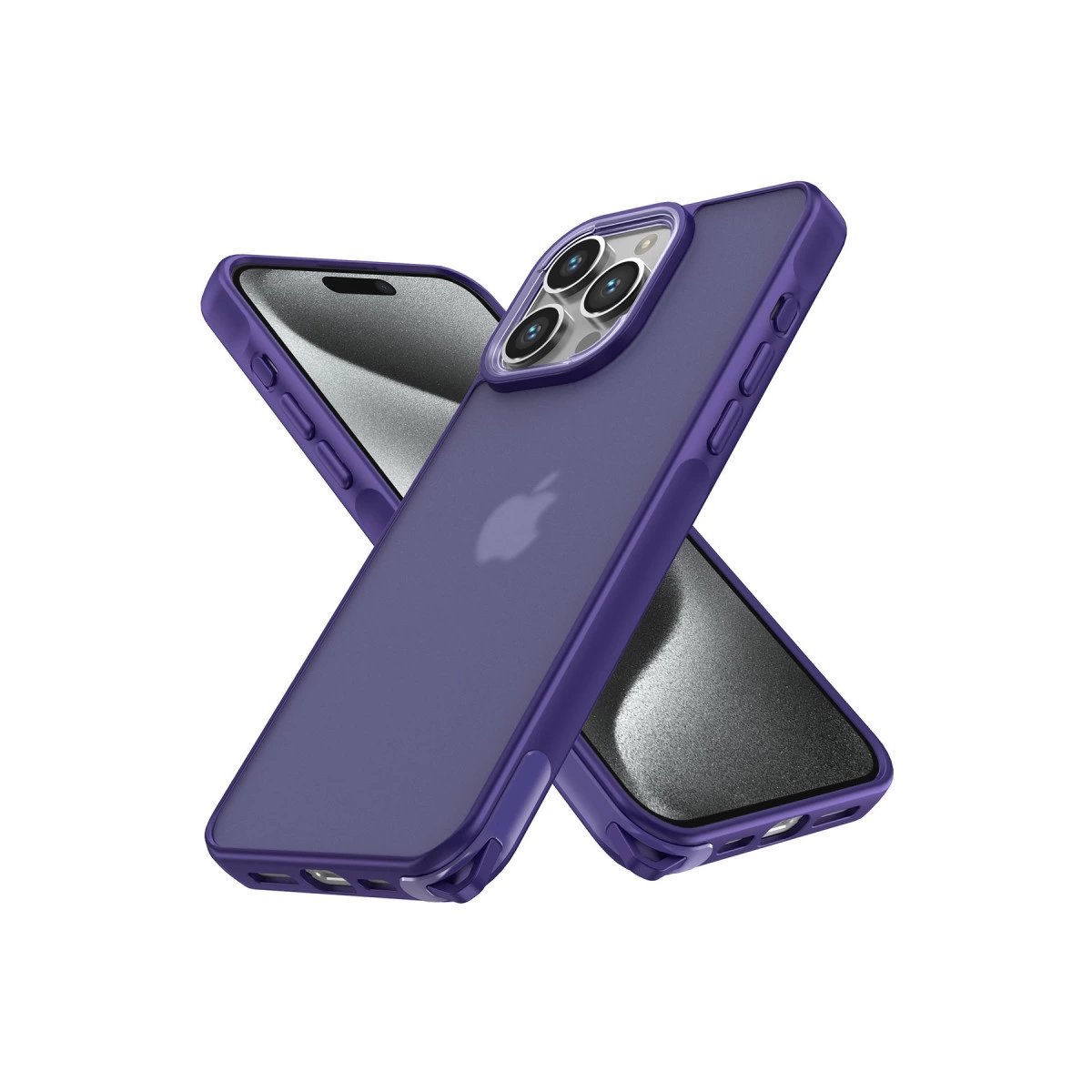 İphone 15 Pro Kılıf Elegant Kapak - Derin Mor İphone 15 Pro Kılıf Elegant Kapak - Derin Mor