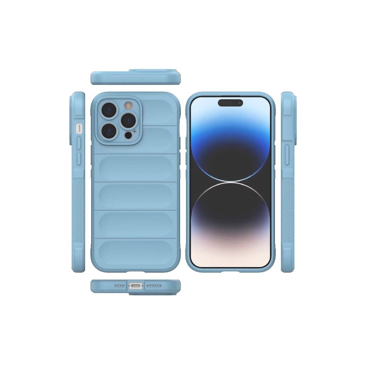 İphone 14 Pro Kılıf Optimum Silikon - Sky Blue