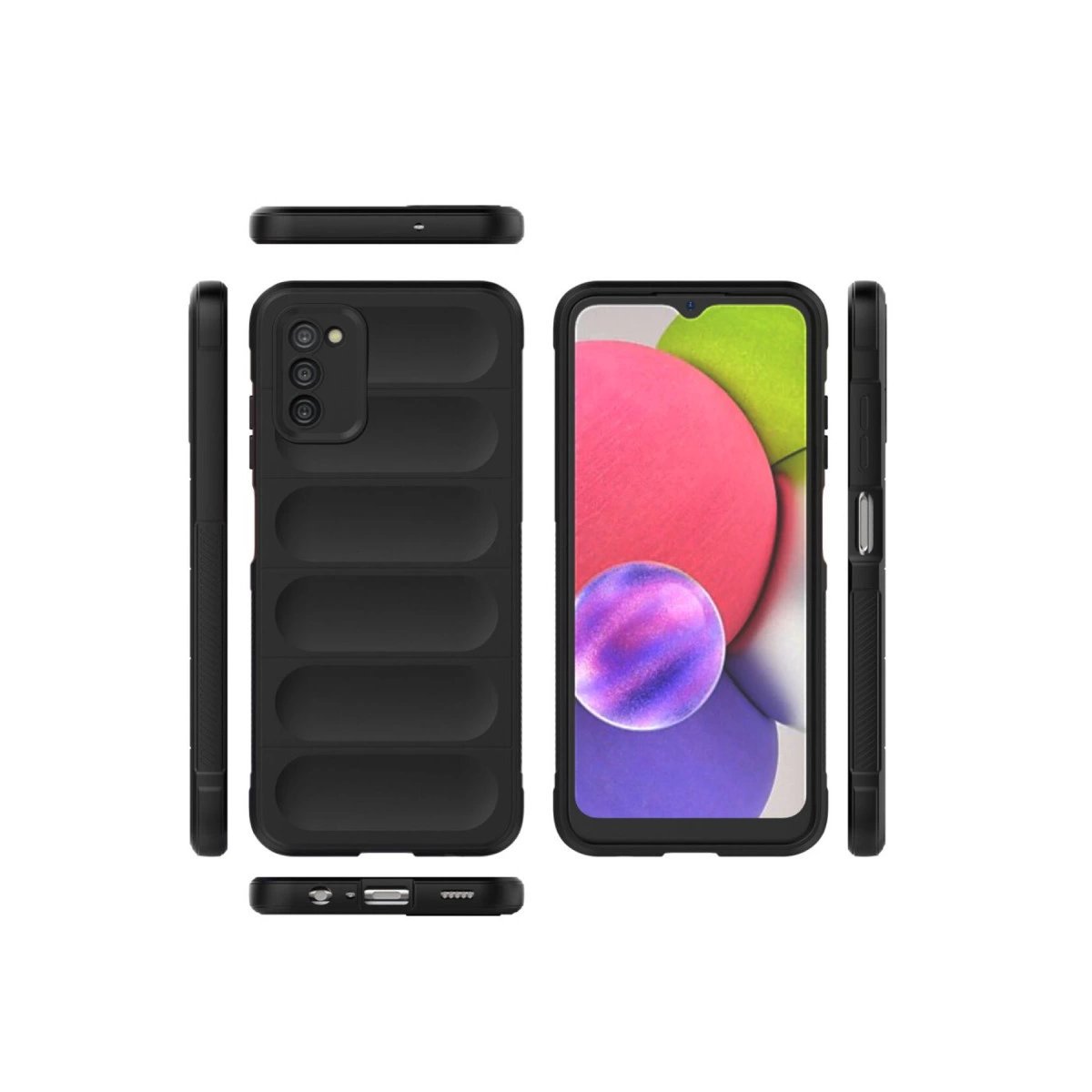 Samsung Galaxy A03s Kılıf Optimum Silikon - Siyah Samsung Galaxy A03s Kılıf Optimum Silikon - Siyah