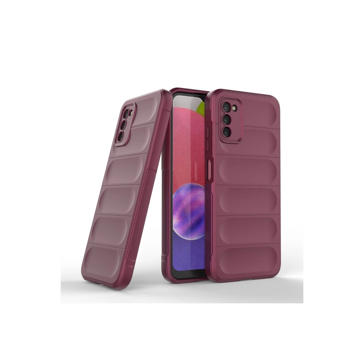 Samsung Galaxy A03s Kılıf Optimum Silikon - Bordo Samsung Galaxy A03s Kılıf Optimum Silikon - Bordo
