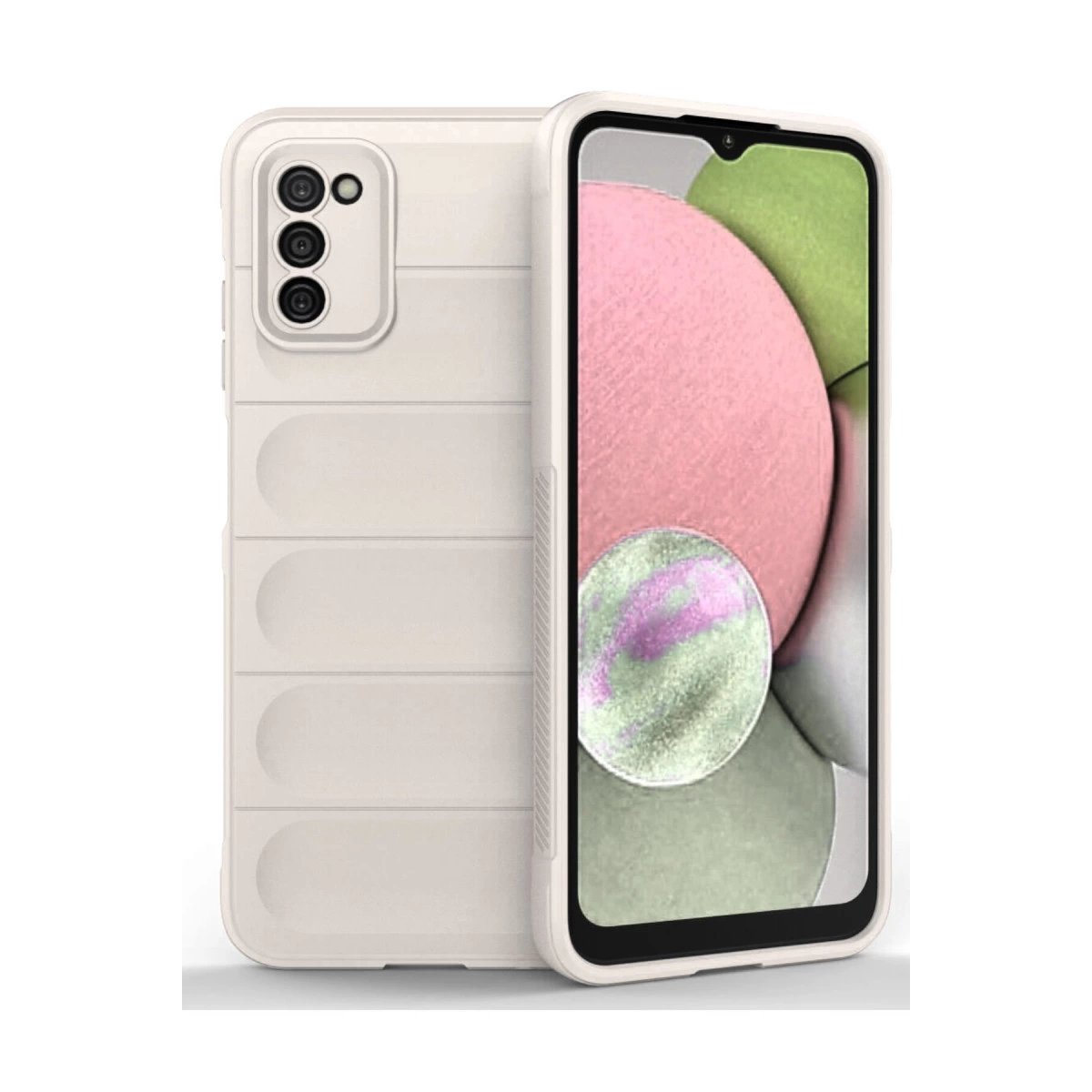 Samsung Galaxy A03s Kılıf Optimum Silikon - Krem Samsung Galaxy A03s Kılıf Optimum Silikon - Krem