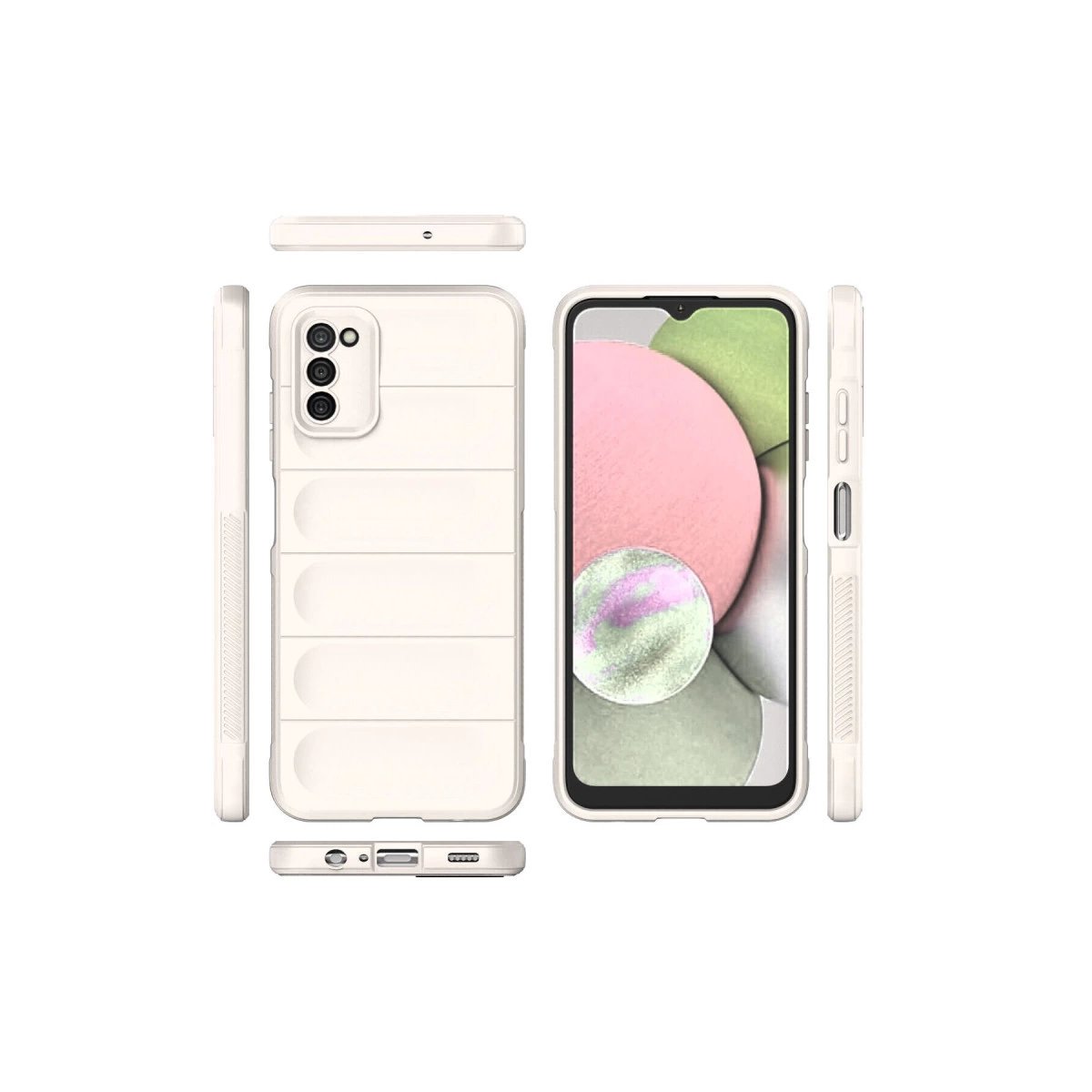 Samsung Galaxy A03s Kılıf Optimum Silikon - Krem Samsung Galaxy A03s Kılıf Optimum Silikon - Krem