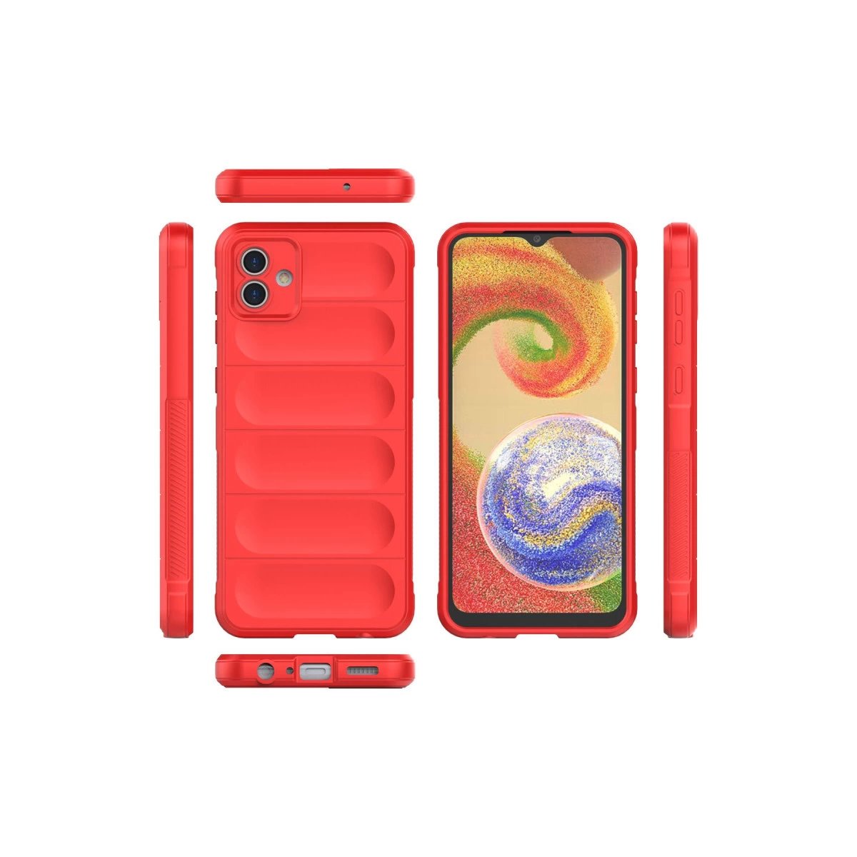 Samsung Galaxy A04 Kılıf Optimum Silikon - Kırmızı Samsung Galaxy A04 Kılıf Optimum Silikon - Kırmızı