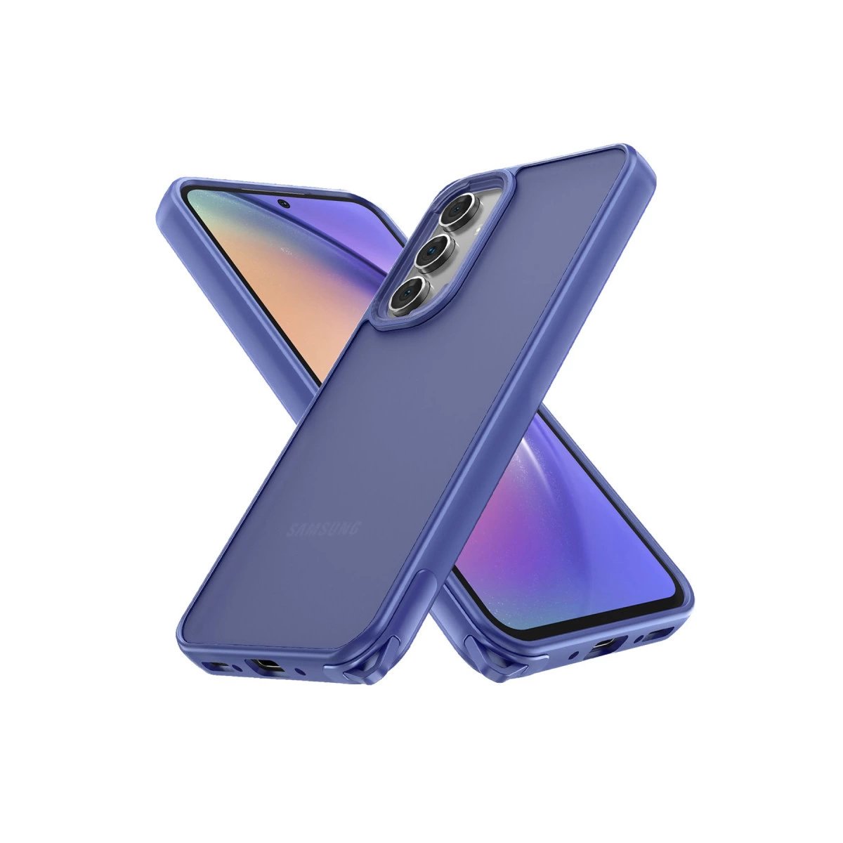 Samsung Galaxy A05s Kılıf Elegant Kapak - Açık Mavi Samsung Galaxy A05s Kılıf Elegant Kapak - Açık Mavi