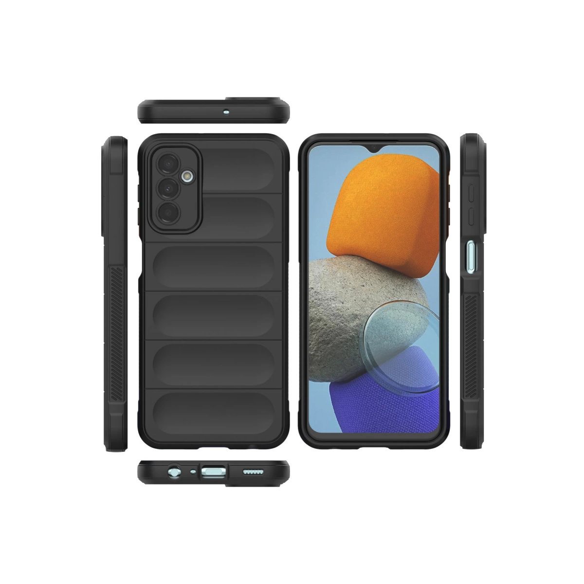 Samsung Galaxy M23 Kılıf Optimum Silikon - Siyah Samsung Galaxy M23 Kılıf Optimum Silikon - Siyah