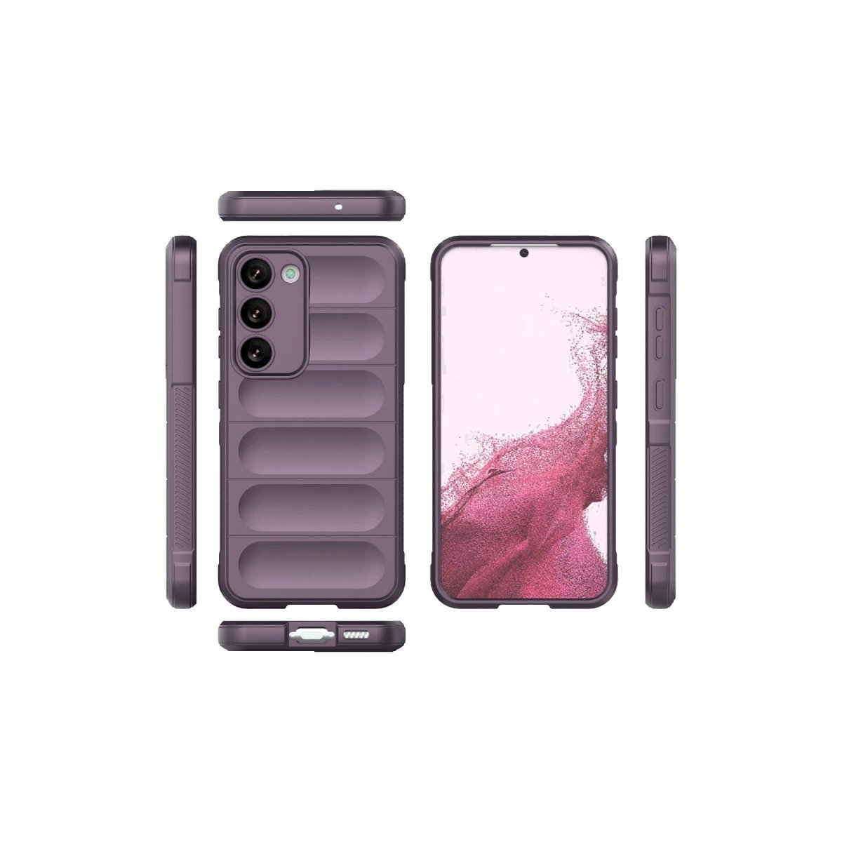 Samsung Galaxy S23 Plus Kılıf Optimum Silikon - Mor Samsung Galaxy S23 Plus Kılıf Optimum Silikon - Mor