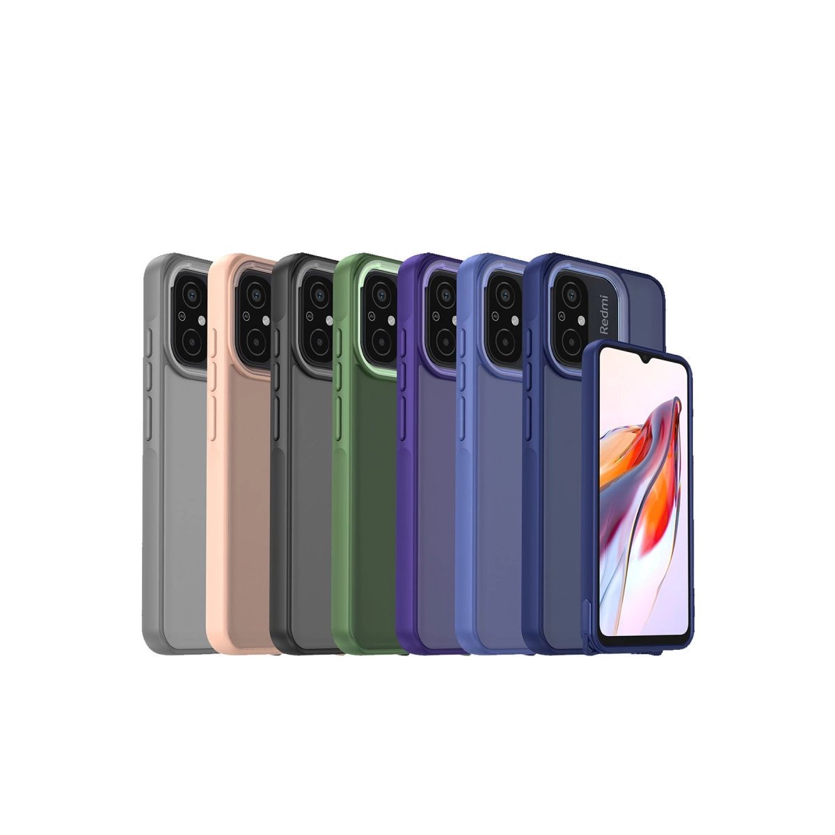 Xiaomi Redmi 12c Kılıf Elegant Kapak - Derin Mor Xiaomi Redmi 12c Kılıf Elegant Kapak - Derin Mor
