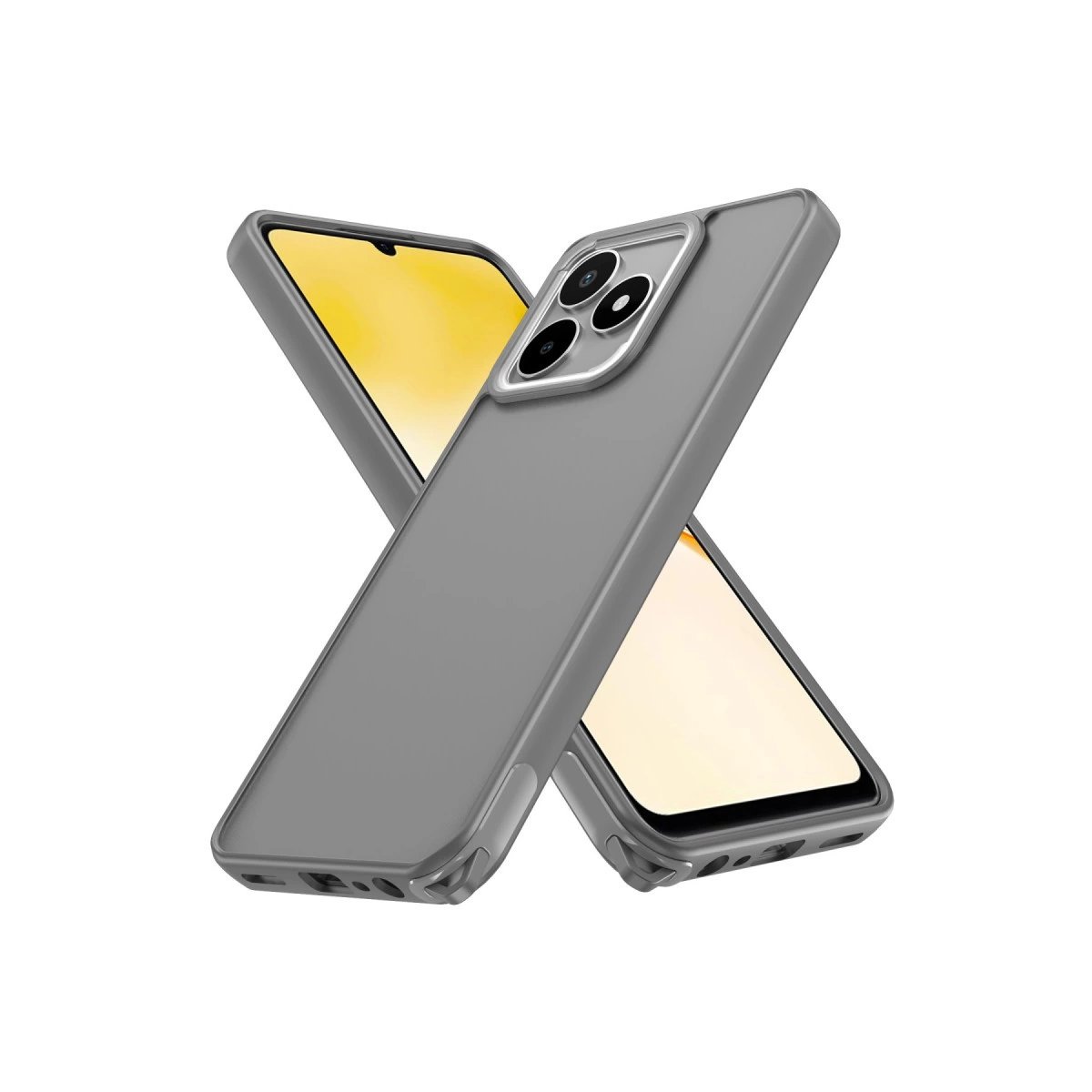Realme C53 Kılıf Elegant Kapak - Titan Gri Realme C53 Kılıf Elegant Kapak - Titan Gri