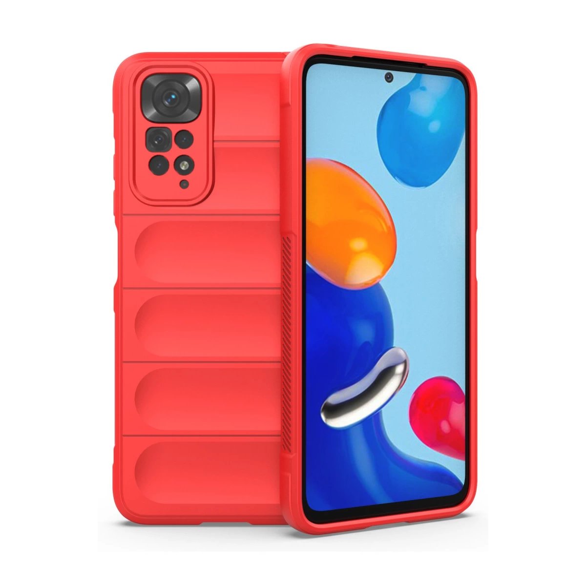 Xiaomi Redmi Note 11 Kılıf Optimum Silikon - Kırmızı Xiaomi Redmi Note 11 Kılıf Optimum Silikon - Kırmızı