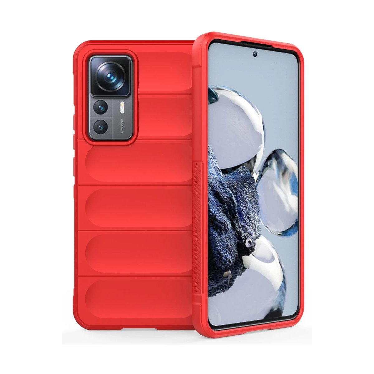 Xiaomi Mi 12t Pro Kılıf Optimum Silikon - Kırmızı Xiaomi Mi 12t Pro Kılıf Optimum Silikon - Kırmızı