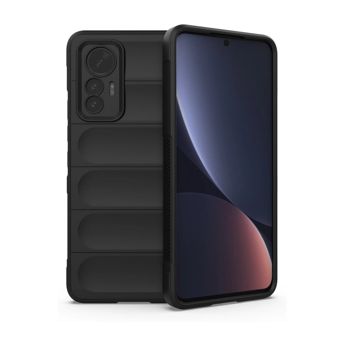 Xiaomi Mi 12 Lite Kılıf Optimum Silikon - Siyah Xiaomi Mi 12 Lite Kılıf Optimum Silikon - Siyah
