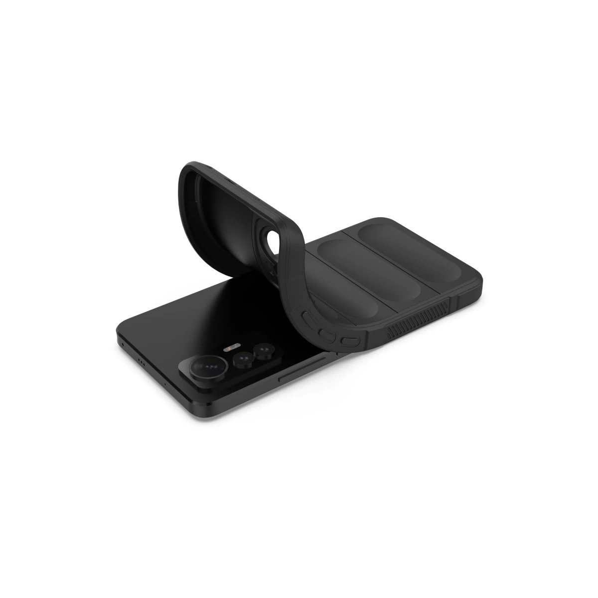 Xiaomi Mi 12 Lite Kılıf Optimum Silikon - Siyah Xiaomi Mi 12 Lite Kılıf Optimum Silikon - Siyah