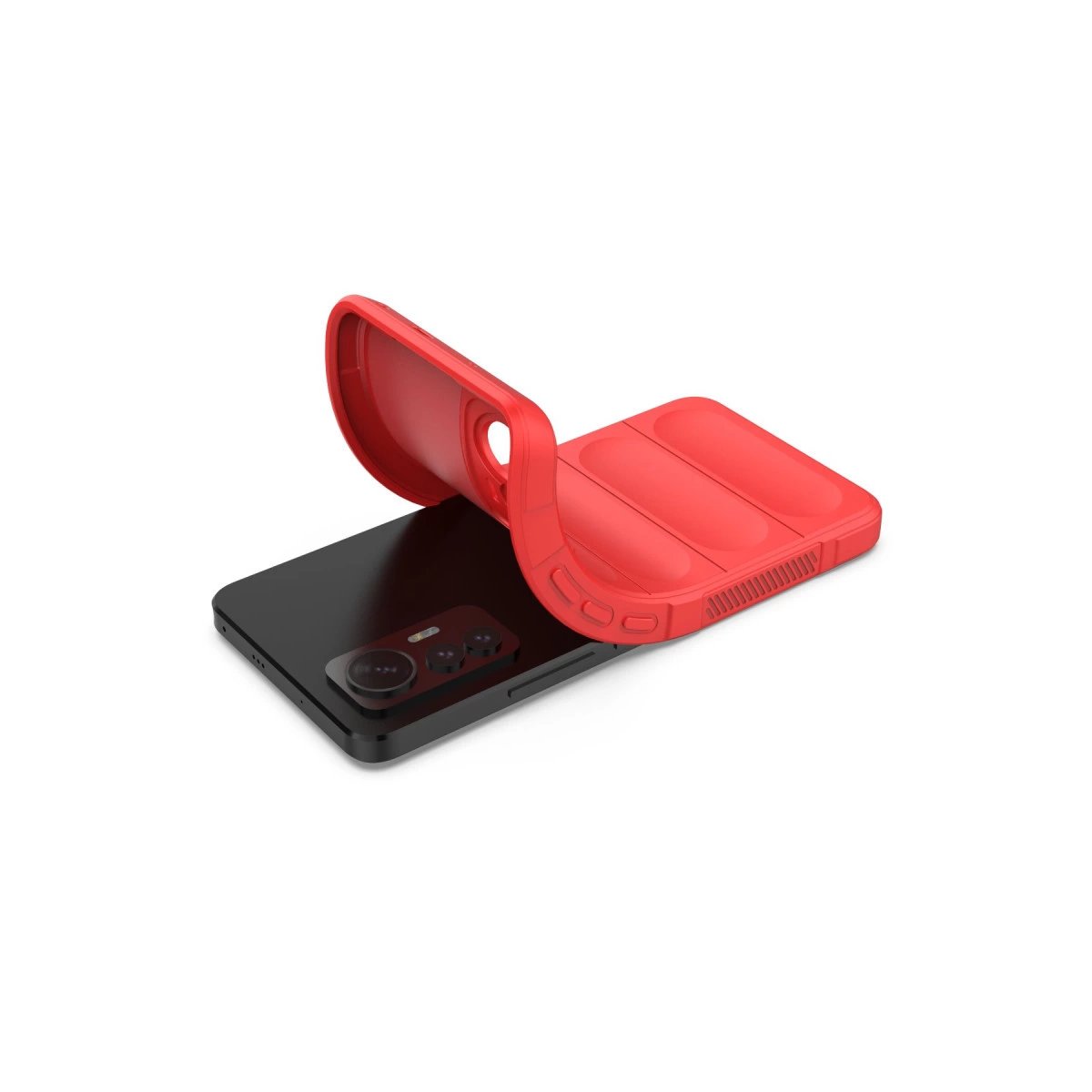 Xiaomi Mi 12 Lite Kılıf Optimum Silikon - Kırmızı Xiaomi Mi 12 Lite Kılıf Optimum Silikon - Kırmızı