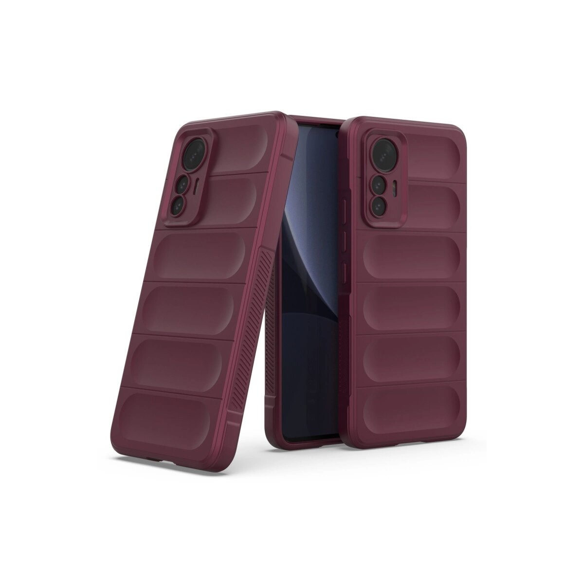 Xiaomi Mi 12 Lite Kılıf Optimum Silikon - Bordo Xiaomi Mi 12 Lite Kılıf Optimum Silikon - Bordo