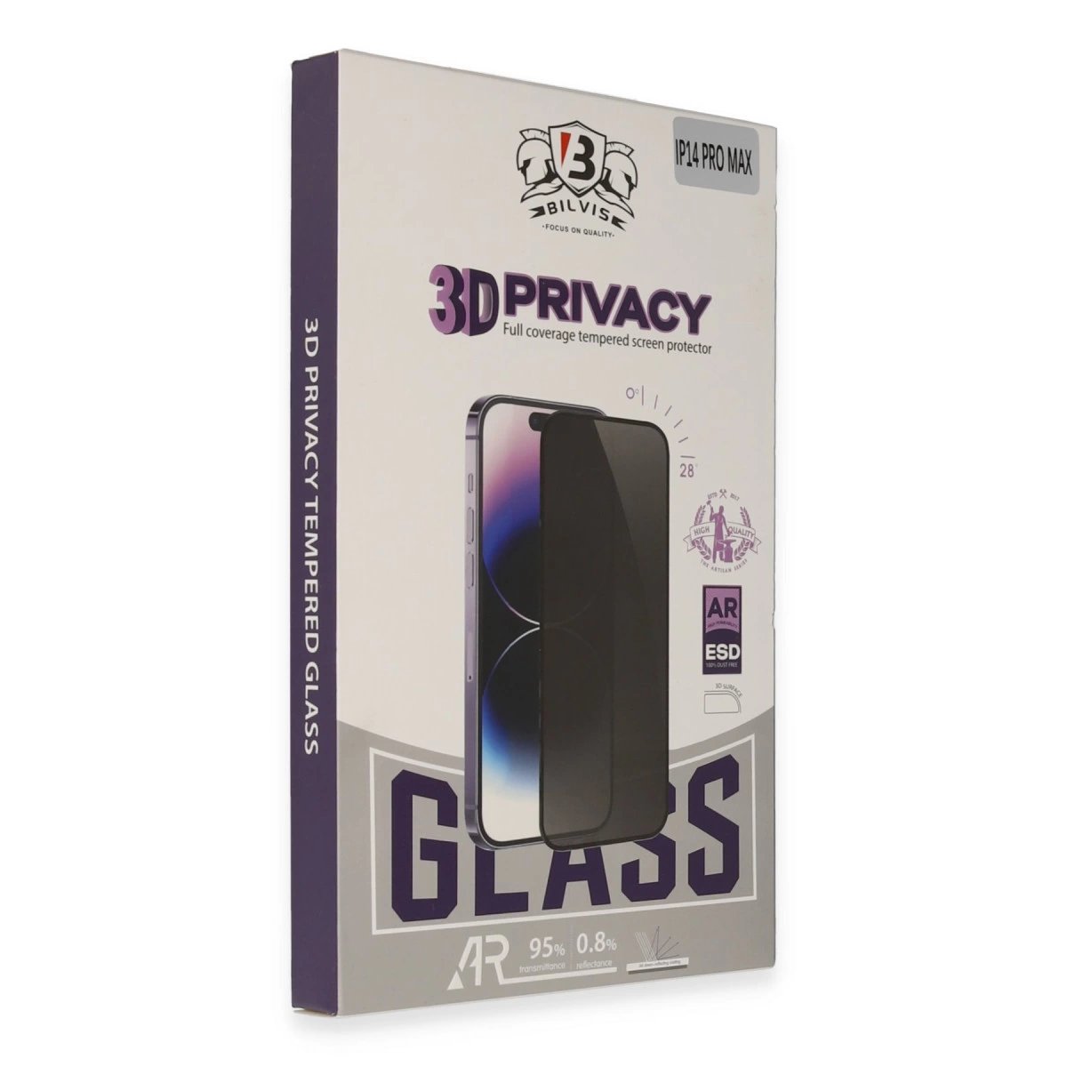 İphone 15 Pro Bilvis 3d Hayalet Cam Ekran Koruyucu