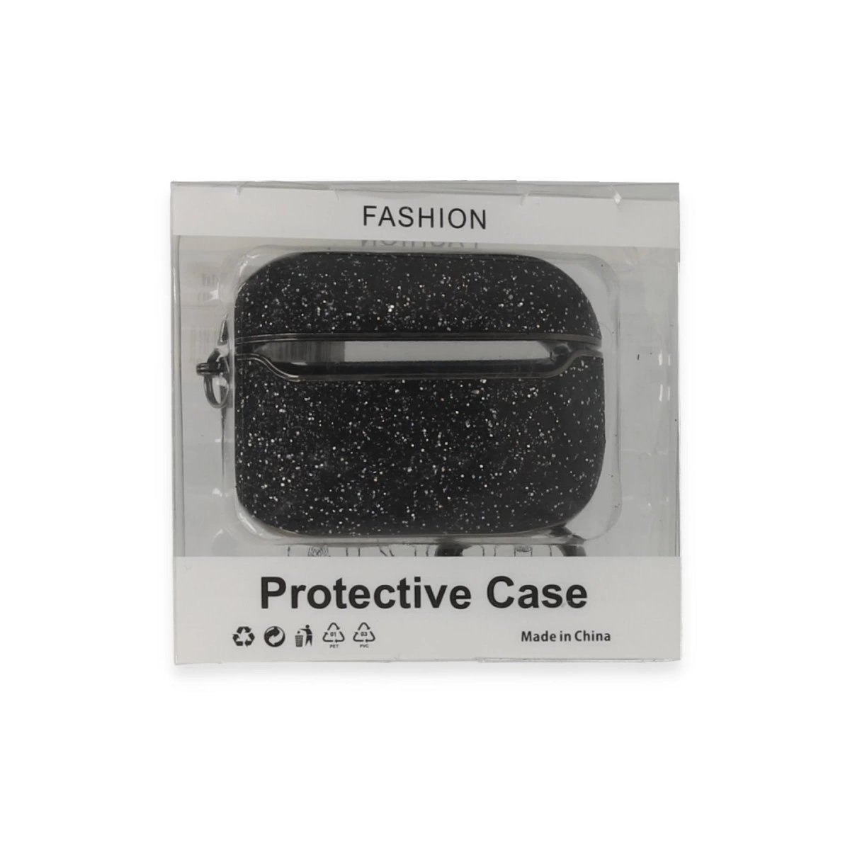 Airpods Pro 2 (2.nesil) Spell Simli Kılıf - Siyah
