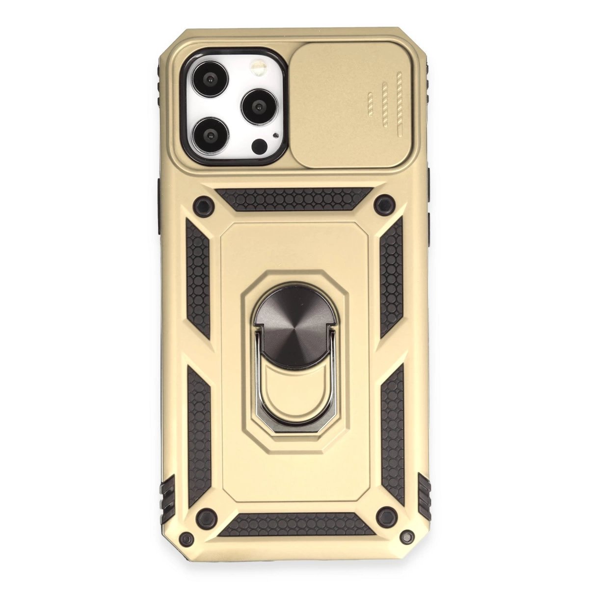 İphone 12 Pro Max Kılıf Pars Lens Yüzüklü Silikon - Gold İphone 12 Pro Max Kılıf Pars Lens Yüzüklü Silikon - Gold