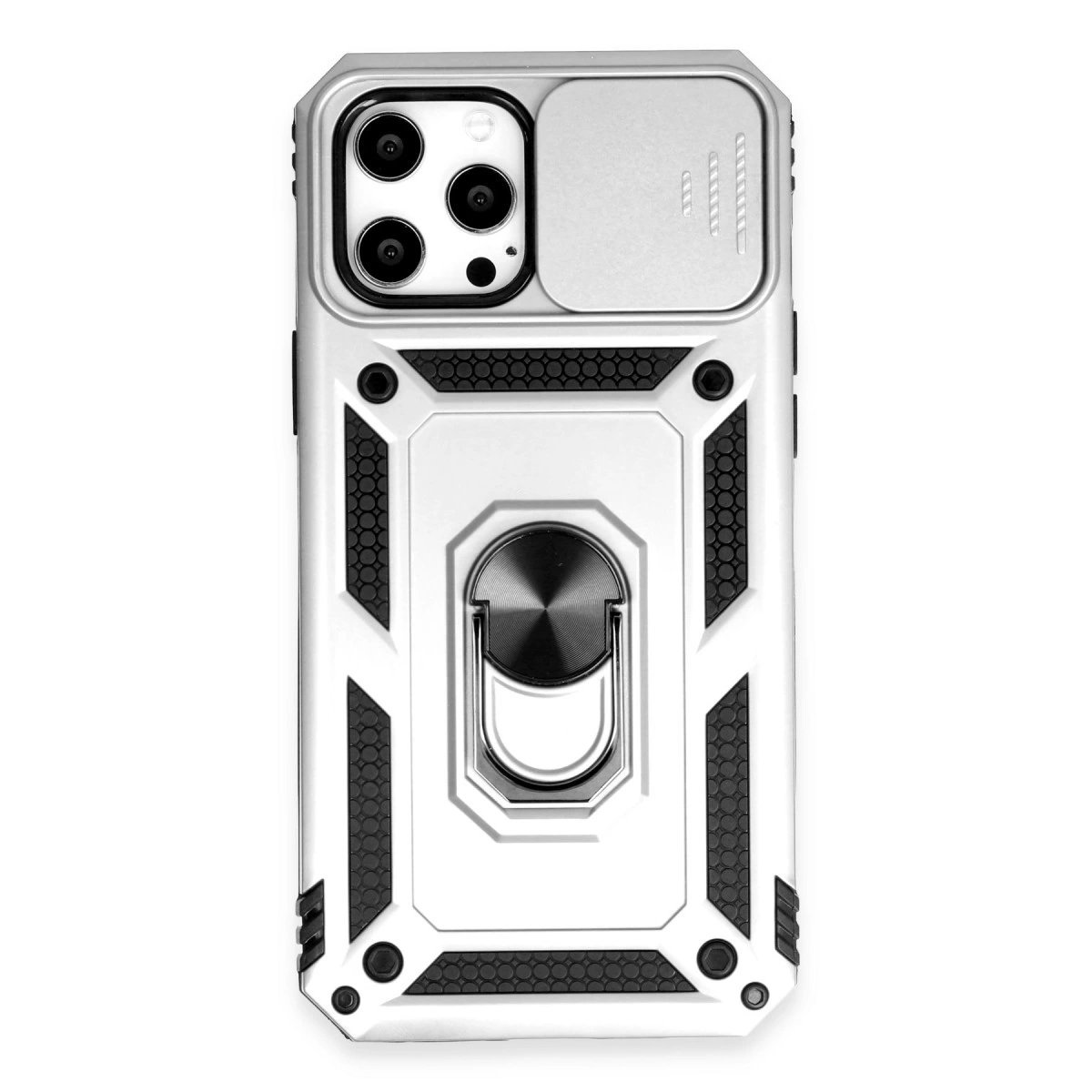 İphone 12 Pro Max Kılıf Pars Lens Yüzüklü Silikon - Gümüş İphone 12 Pro Max Kılıf Pars Lens Yüzüklü Silikon - Gümüş