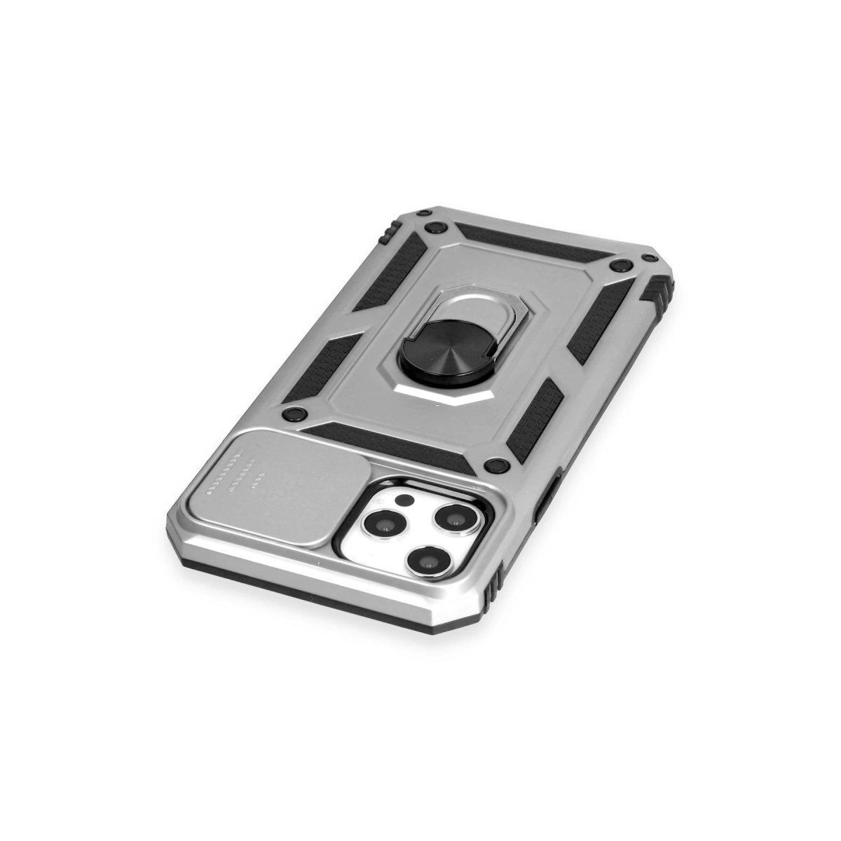 İphone 12 Pro Max Kılıf Pars Lens Yüzüklü Silikon - Gümüş İphone 12 Pro Max Kılıf Pars Lens Yüzüklü Silikon - Gümüş