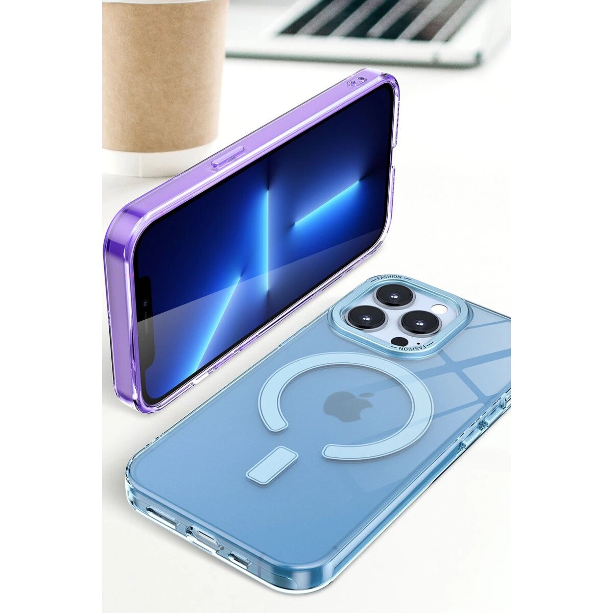 İphone 14 Pro Max Kılıf Troy Magsafe Kapak - Mor İphone 14 Pro Max Kılıf Troy Magsafe Kapak - Mor