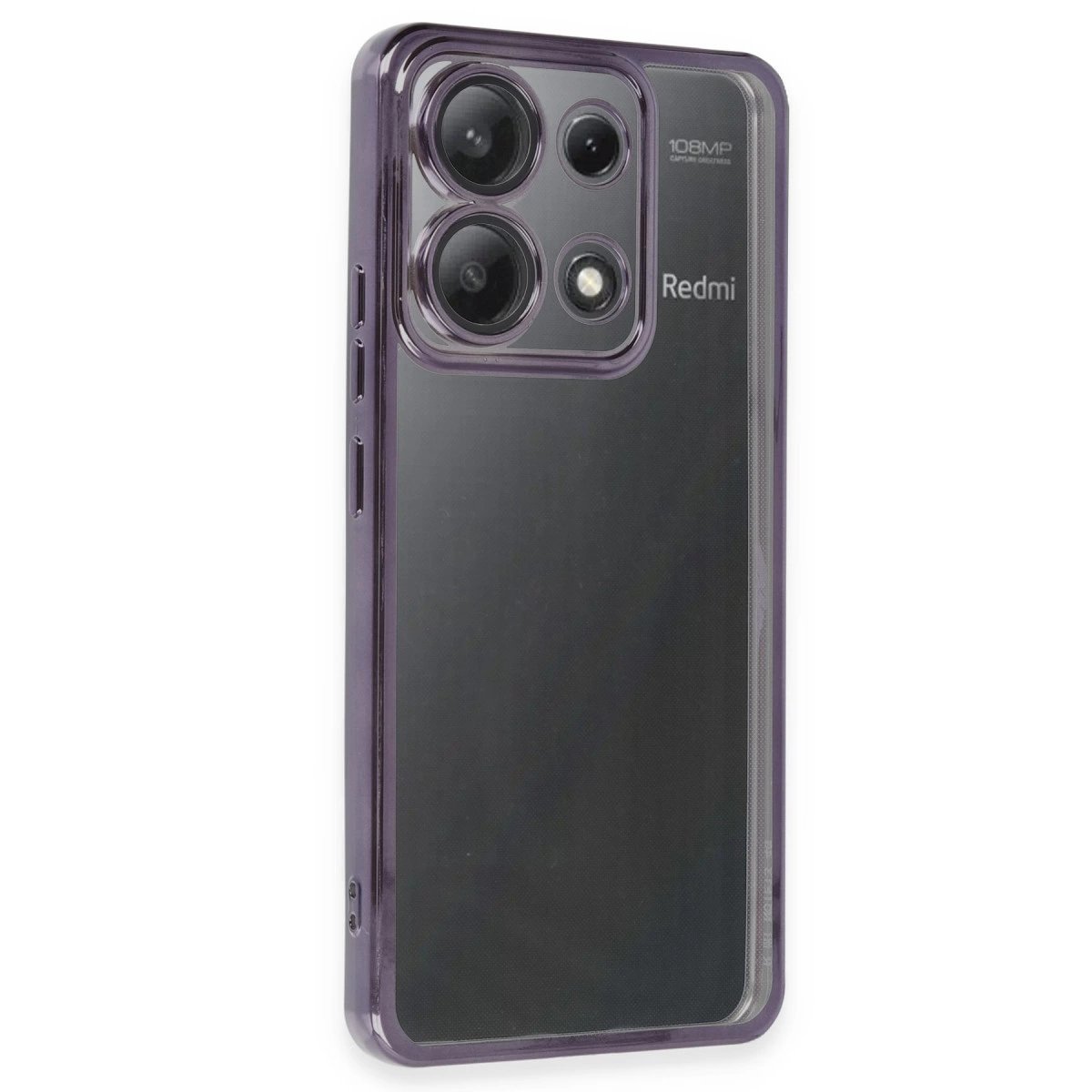 Xiaomi Poco X6 Kılıf Razer Lensli Silikon - Mor Xiaomi Poco X6 Kılıf Razer Lensli Silikon - Mor