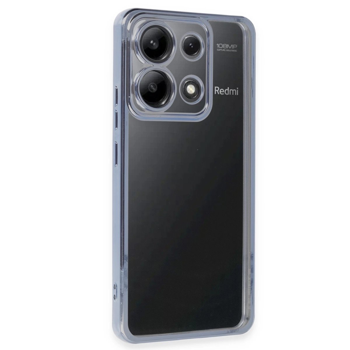 Xiaomi Poco X6 Kılıf Razer Lensli Silikon - Açık Mavi Xiaomi Poco X6 Kılıf Razer Lensli Silikon - Açık Mavi