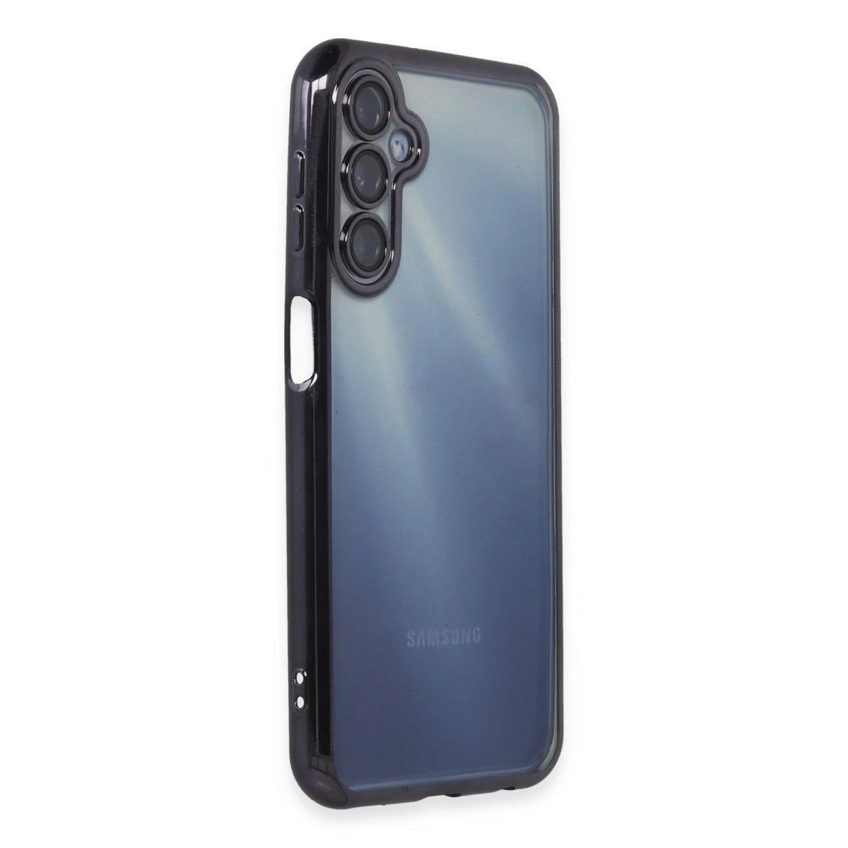 Samsung Galaxy A15 4g Kılıf Razer Lensli Silikon - Mor Samsung Galaxy A15 4g Kılıf Razer Lensli Silikon - Mor