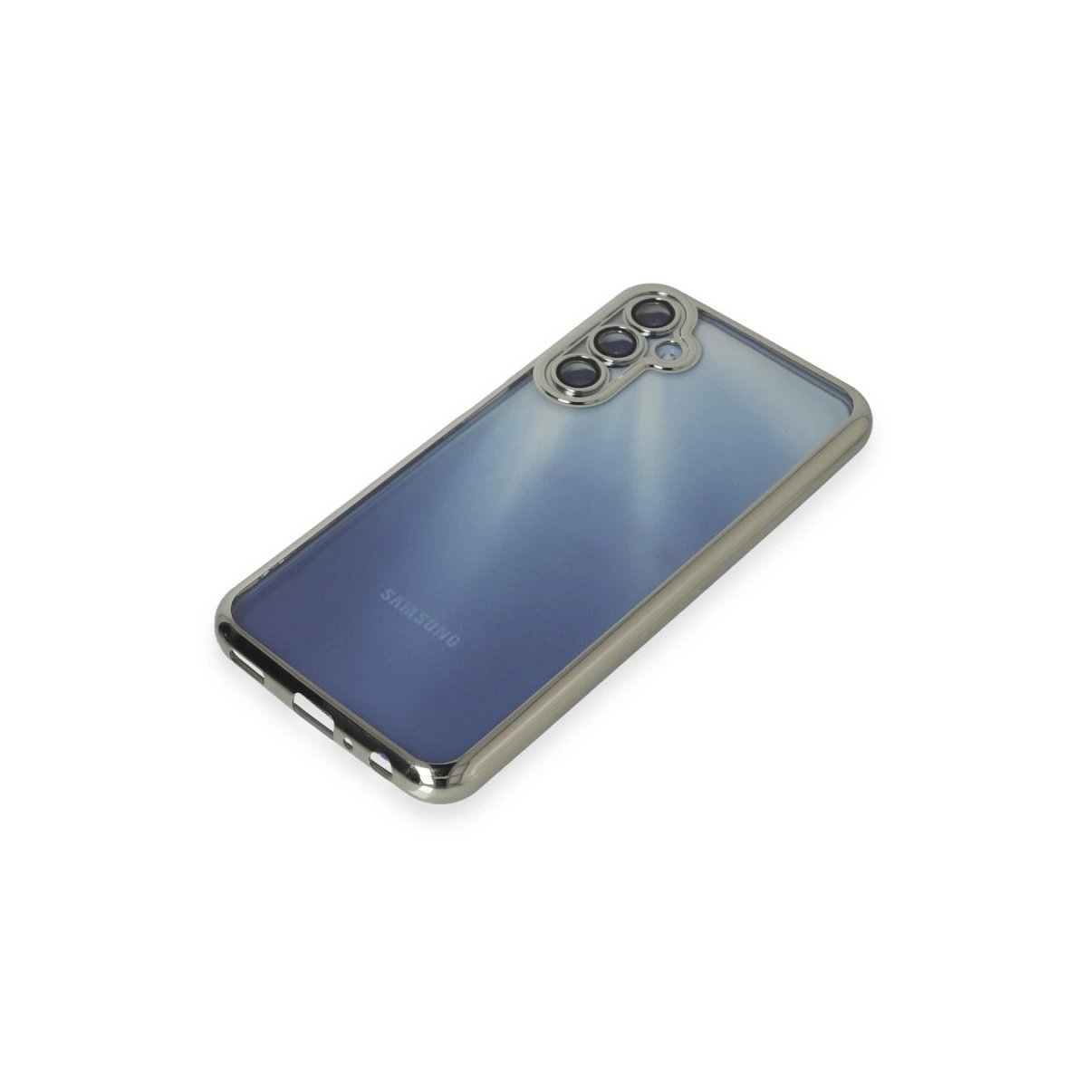 Samsung Galaxy A25 5g Kılıf Razer Lensli Silikon - Gümüş Samsung Galaxy A25 5g Kılıf Razer Lensli Silikon - Gümüş