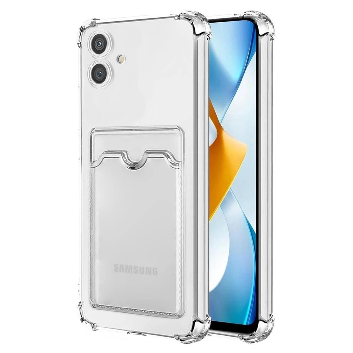 Samsung Galaxy A05 Kılıf Kart Şeffaf Silikon - Şeffaf Samsung Galaxy A05 Kılıf Kart Şeffaf Silikon - Şeffaf
