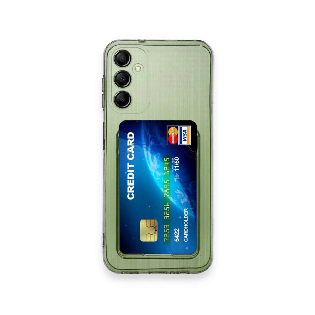Samsung Galaxy A25 5g Kılıf Kart Şeffaf Silikon - Şeffaf Samsung Galaxy A25 5g Kılıf Kart Şeffaf Silikon - Şeffaf