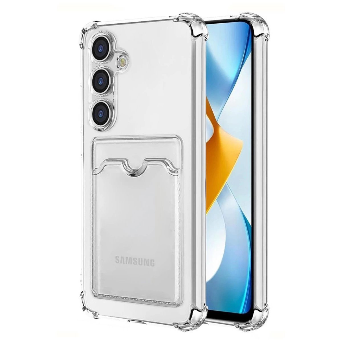 Samsung Galaxy S24 Kılıf Kart Şeffaf Silikon - Şeffaf Samsung Galaxy S24 Kılıf Kart Şeffaf Silikon - Şeffaf