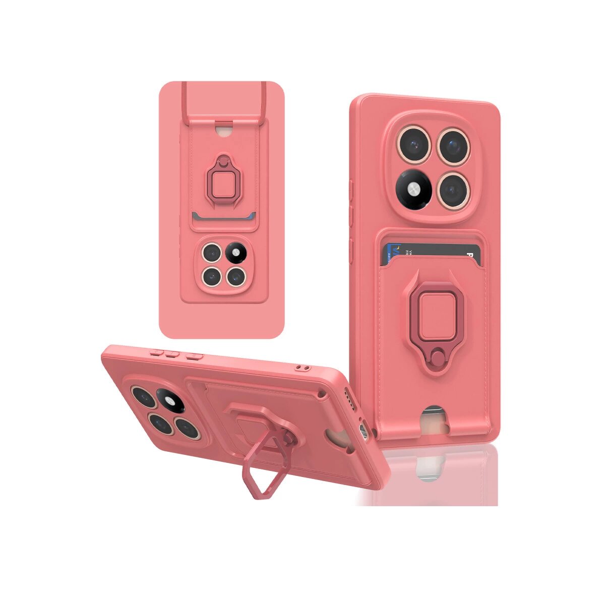 Xiaomi Redmi Note 14 Pro Plus Kılıf Zuma Kartvizitli Yüzüklü Silikon - Pembe Xiaomi Redmi Note 14 Pro Plus Kılıf Zuma Kartvizitli Yüzüklü Silikon - Pembe