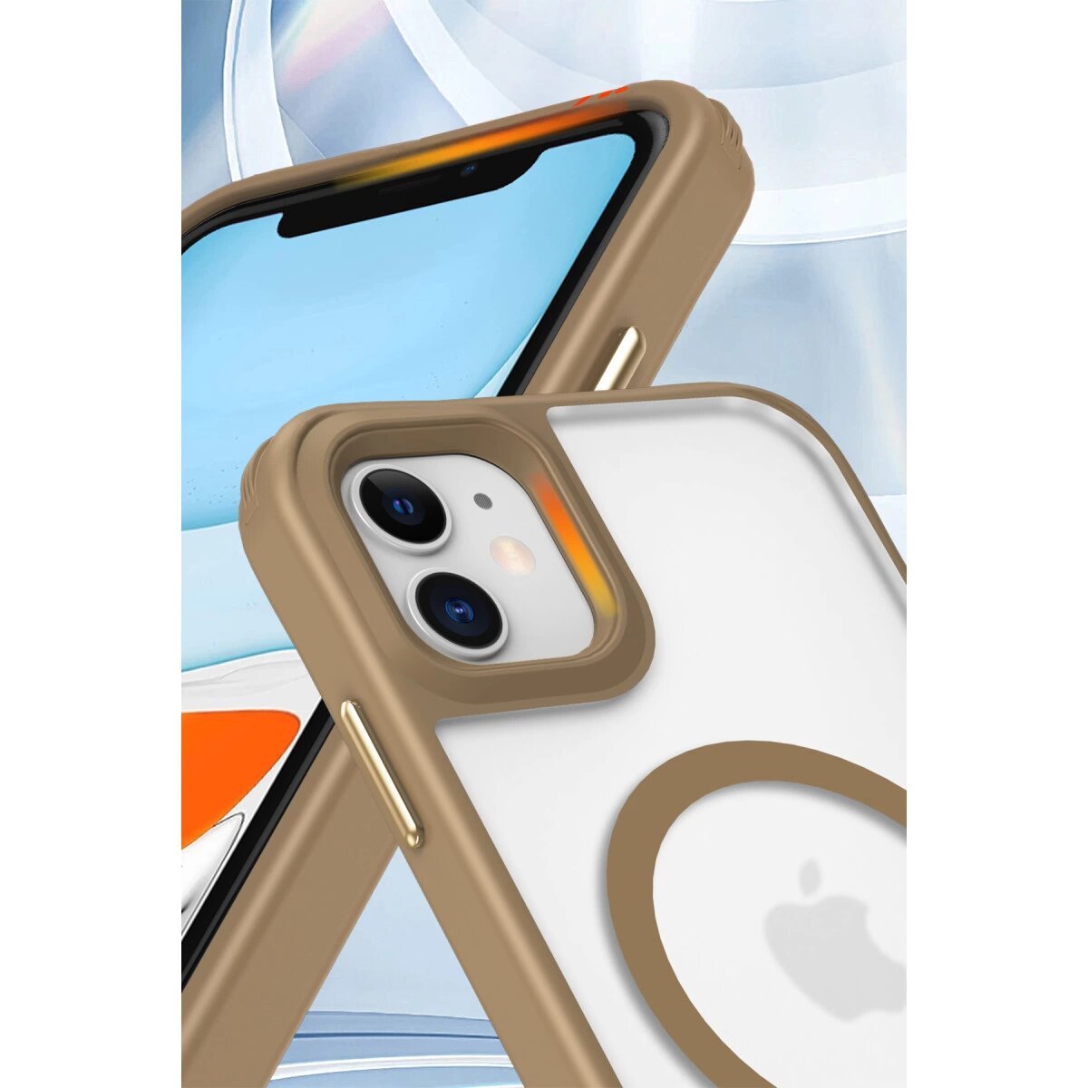 İphone 11 Kılıf Enka Magsafe Silikon Kılıf - Desert İphone 11 Kılıf Enka Magsafe Silikon Kılıf - Desert