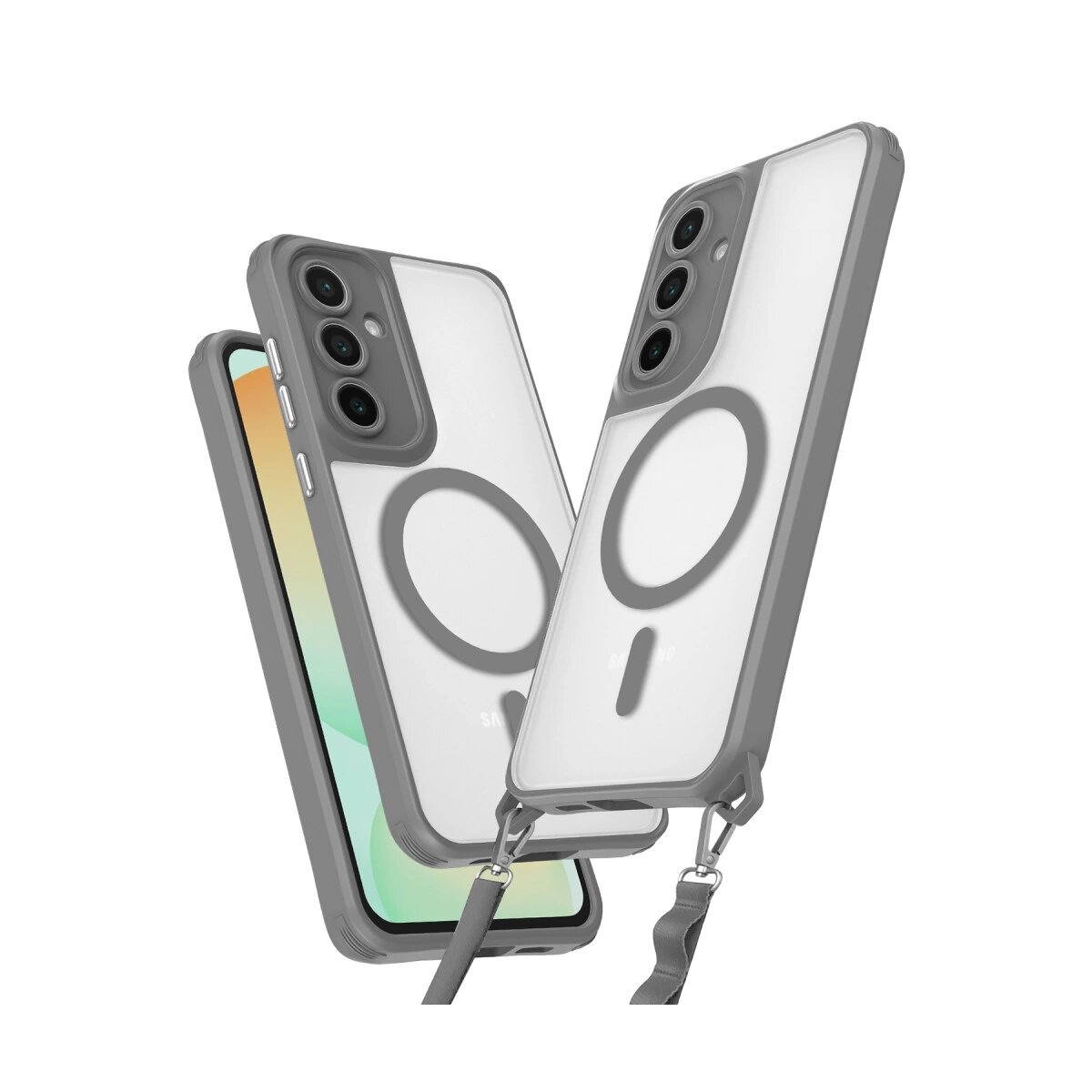 Samsung Galaxy S25 Plus Kılıf Enka Magsafe Silikon Kılıf - Titan Gri Samsung Galaxy S25 Plus Kılıf Enka Magsafe Silikon Kılıf - Titan Gri