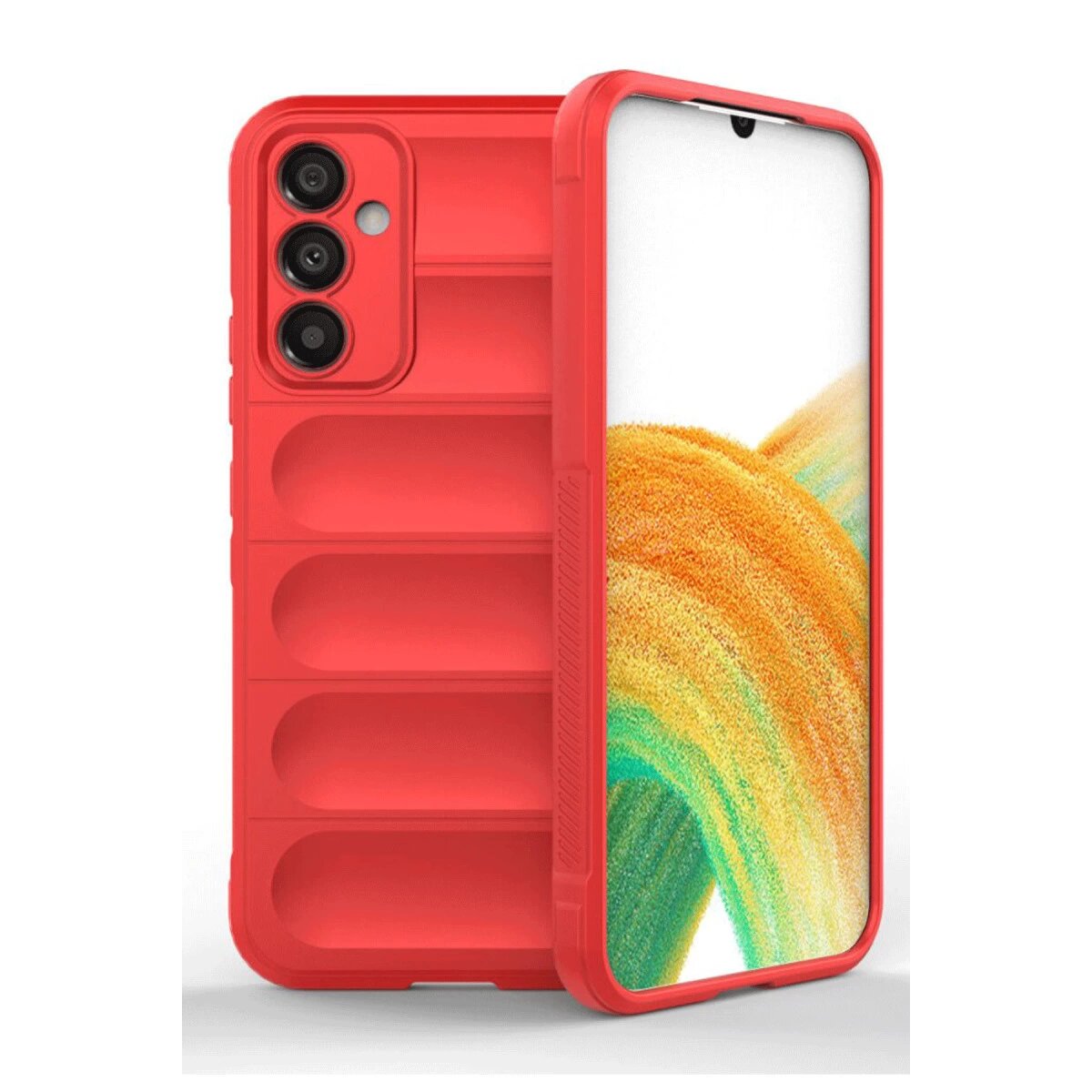 Samsung A36 Kılıf Optimum Silikon - Kırmızı Samsung A36 Kılıf Optimum Silikon - Kırmızı